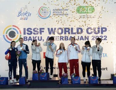 Korea achieves four medals in ISSF World Cup Baku, AZE