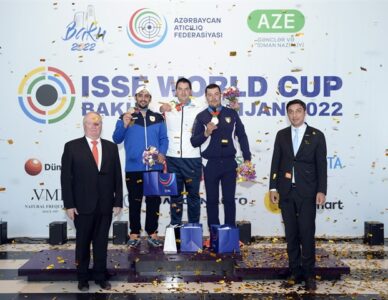 Talal AlRashidi from Kuwait Wins Silver Medal  Trap in ISSF World Cup Baku, AZE