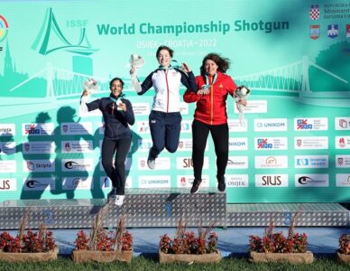 Areeba Khan from India gets the silver medal in ISSF World Junior Championship