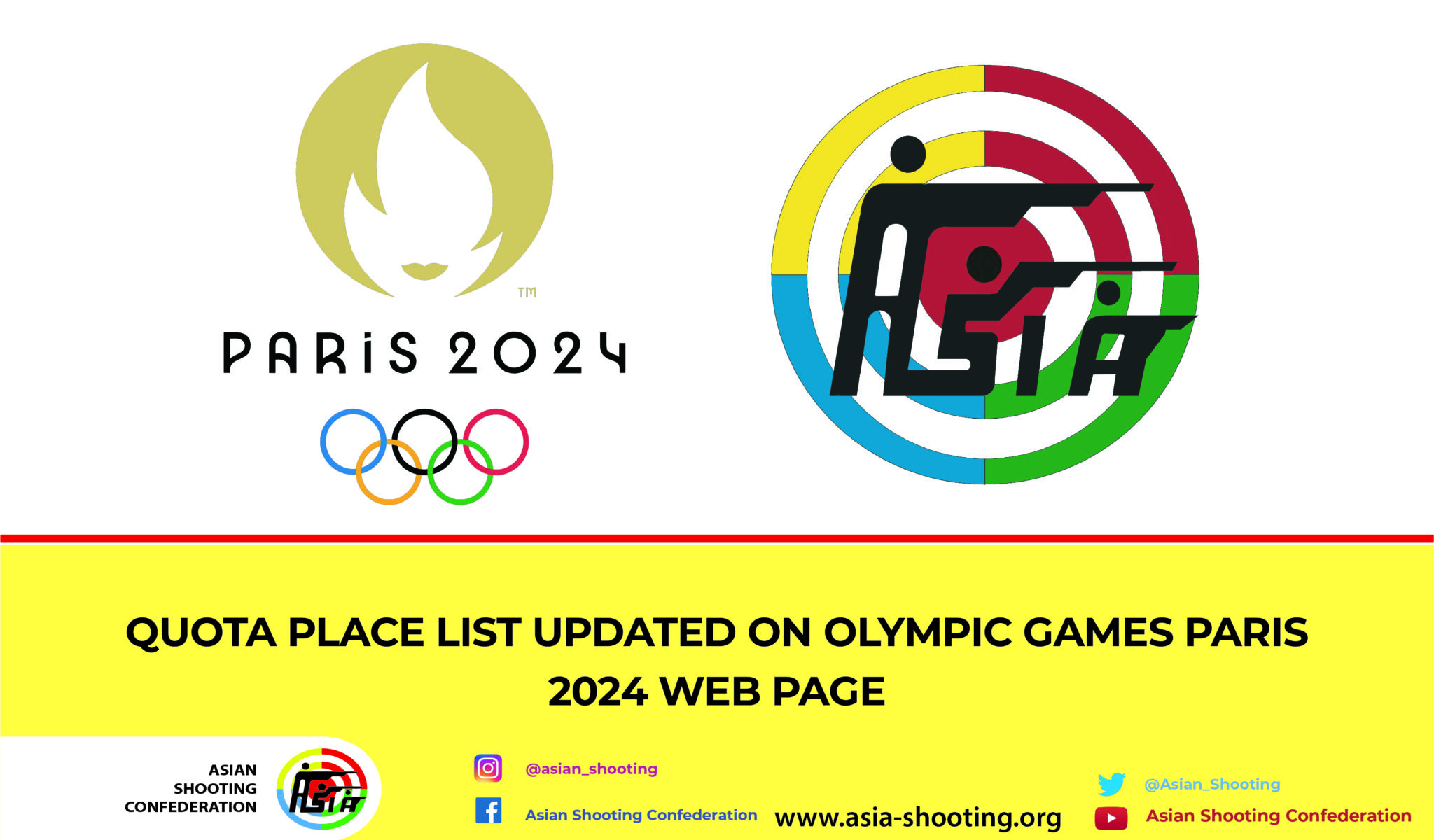 QUOTA PLACE LIST UPDATED ON OLYMPIC GAMES PARIS 2024 WEB PAGE - Asian ...