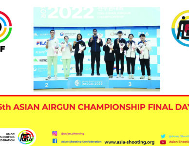 Final Events in the 15th Asian Airgun Championship Daegu, KOR