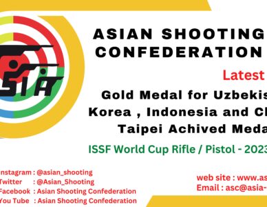 Gold Medal for Uzbekistan                                              Korea , Indonesia and Chinese Taipei won medals in ISSF World Cup Rifle / Pistol - 2023 Jakarta.