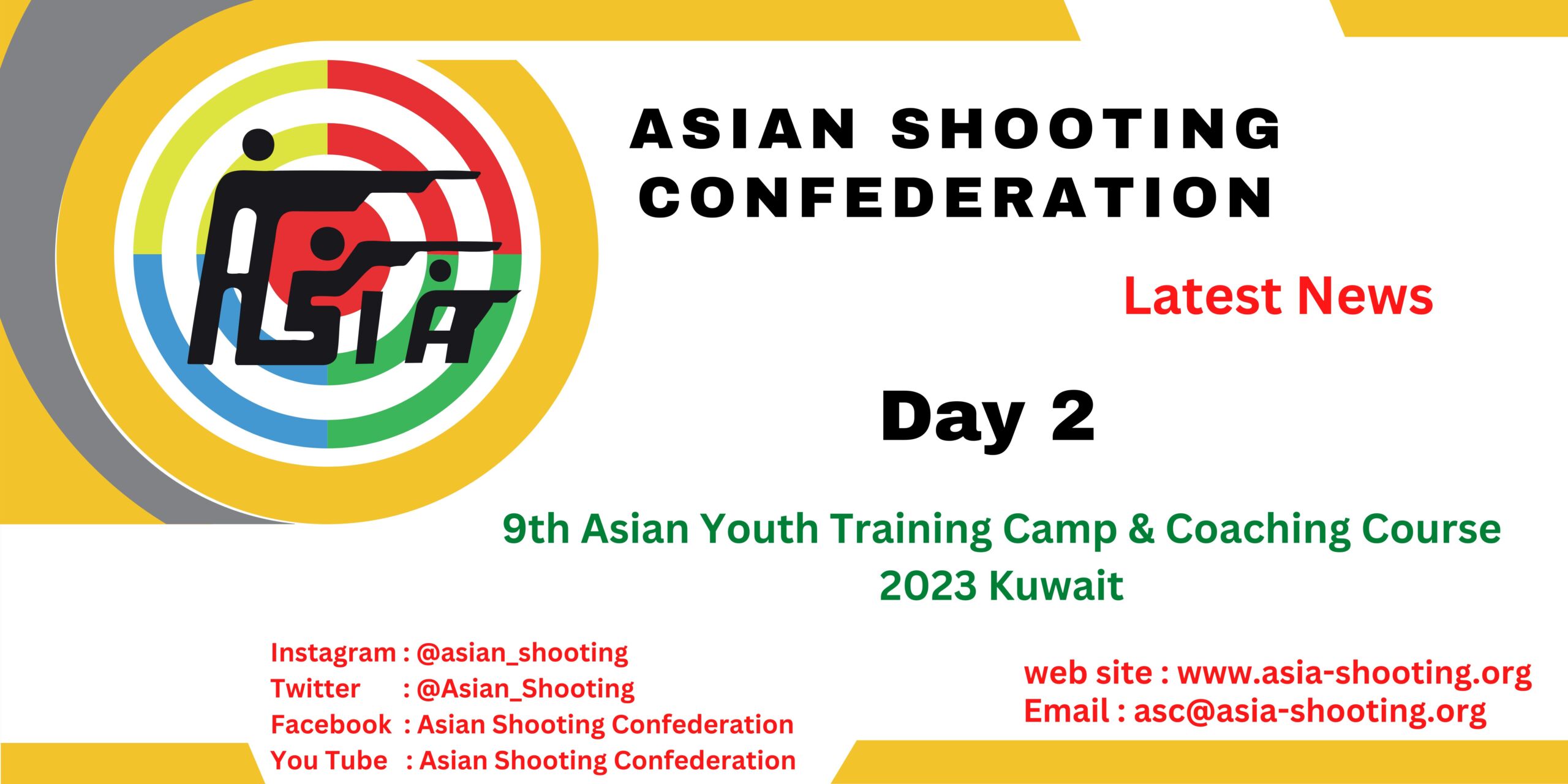 2nd Day of 9th Asian Youth Training Camp & Coaching Course PISTOL/TRAP 2023 Kuwait