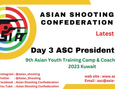 3rd Day of 9th Asian Youth Training Camp & Coaching Course PISTOL/TRAP 2023 Kuwait