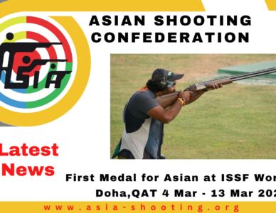 First Medal for Asian at ISSF World Cup               2023 Doha, QAT