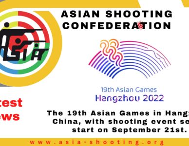 The 19th Asian Games in Hangzhou, China, with shooting event set to start on September 21st.