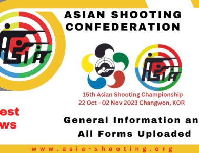 15th Asian Shooting Championship Preliminary Schedule and All forms Uploaded
