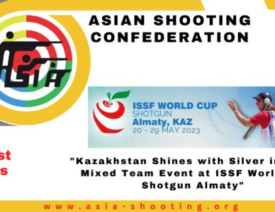 "Kazakhstan Shines with Silver in Skeet Mixed Team Event at ISSF World Cup Shotgun Almaty"