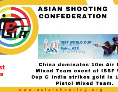China dominates 10m Air Rifle Mixed Team event at ISSF World Cup & India strikes gold in 10m Air Pistol Mixed Team.