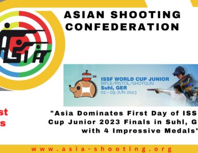 Asia Dominates First Day of ISSF World Cup Junior 2023 Finals in Suhl, Germany                                   with 4 Impressive Medals