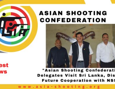 ASC President, Secretary General, and ExCo Member Commemorates Visit to Sri Lanka with Sri Lanka Shooting Sports Federation