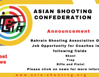 The Bahrain Shooting Association Offers Job Opportunity for Coaches in the Skeet, Trap, and Rifle and Pistol