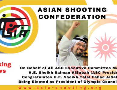 On Behalf of All ASC Executive Committee Members, H.E. Sheikh Salman AlSabah (ASC President) Congratulates H.E. Sheikh Talal Fahad AlSabah for Being Elected as President of Olympic Council of Asia