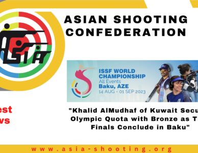 Kuwaiti Khalid AlMudhaf and Asian Shooting Talents Shine, Secure Quotas for Paris 2024 Olympics Trap Finals Conclude in Baku.