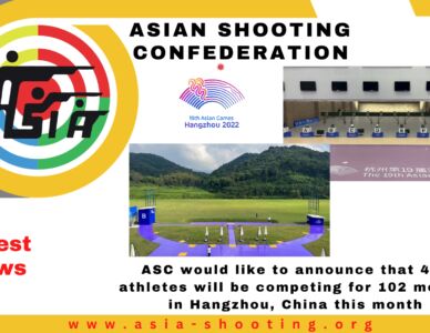 ASC would like to announce that 475 shooters will be competing for 102 medals in Hangzhou, China this month