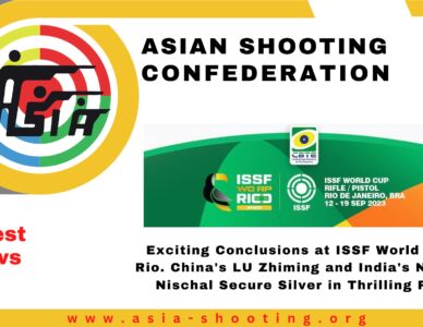 Exciting Conclusions at ISSF World Cup in Rio. China's LU Zhiming and India's NISCHAL Nischal Secure Silver in Thrilling Finals