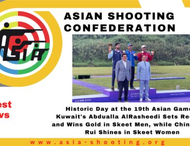 Historic Day at the 19th Asian Games: Kuwait's Abdualla AlRasheedi Sets Records and Wins Gold in Skeet Men, while China's Liu Rui Shines in Skeet Women.