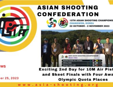 Exciting 2nd Day for 10M Air Pistol Mix and Skeet Finals with Four Awarded Olympic Quota Places