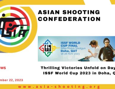 Thrilling Victories Unfold on Day 2 of ISSF World Cup 2023 in Doha, Qatar