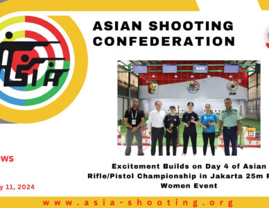 Excitement Builds on Day 4 of Asian Rifle/Pistol Championship in Jakarta: 25m Pistol Women Event