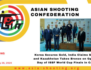 Korea Secures Gold, India Claims Silver, and Kazakhstan Takes Bronze on Opening Day of ISSF World Cup Finals in Cairo