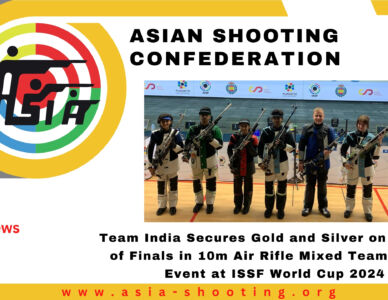 Team India Secures Gold and Silver on 2nd Day of Finals in 10m Air Rifle Mixed Team Junior Event at ISSF World Cup 2024