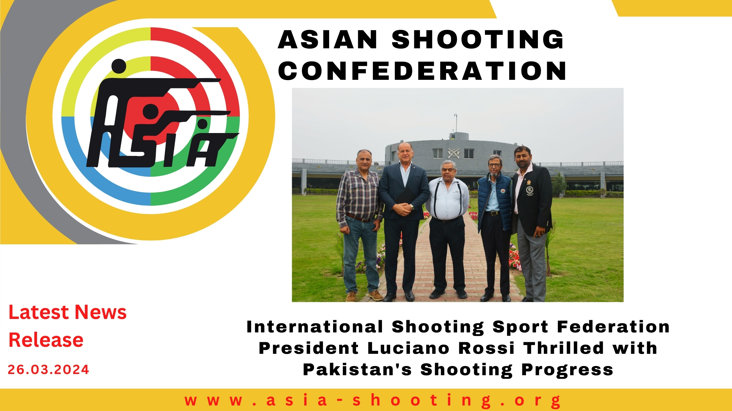International Shooting Sport Federation President Luciano Rossi