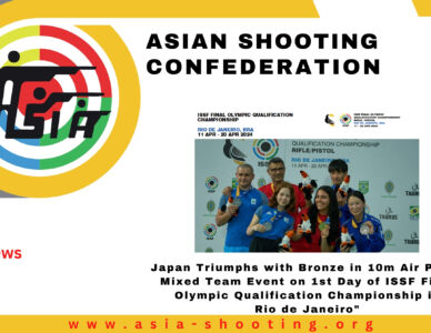 Japan Triumphs with Bronze in 10m Air Pistol Mixed Team Event on 1st Day of ISSF Final Olympic Qualification Championship in Rio de Janeiro