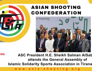 ASC President Sheikh Salman AlSabah attends the General Assembly Meeting of Islamic Solidarity Sports Association in Tirana, Albania
