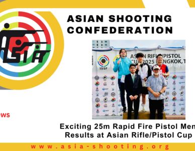 Exciting 25m Rapid Fire Pistol Men Final Results at Asian Rifle/Pistol Cup 2025