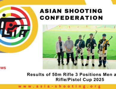 Results of 50m Rifle 3 Positions Men at Asian Rifle/Pistol Cup 2025