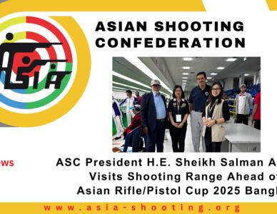 ASC President H.E. Sheikh Salman AlSabah Visits Shooting Range Ahead of Competition.
