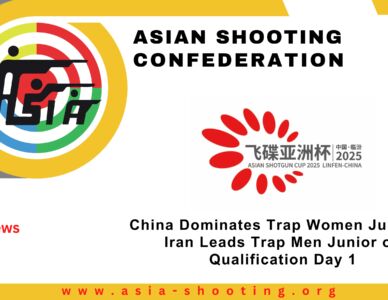 China Dominates Trap Women Junior & Iran Leads Trap Men Junior on Qualification Day 1