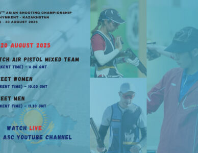 10m Air Pistol Mixed Team, Skeet Women & Skeet Men – Live on YouTube | Daily Schedule, 20 August 2025