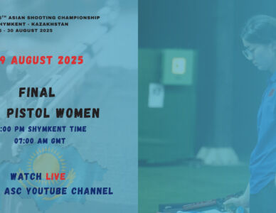 10m Air Pistol Women Live on YouTube & Daily Schedule for 19 Aug 2025