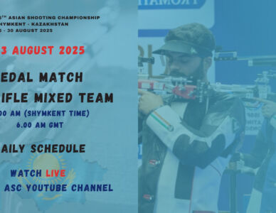 10m Air Rifle Mixed Team Medal Match  – Live on YouTube | Daily Schedule, 23 August 2025