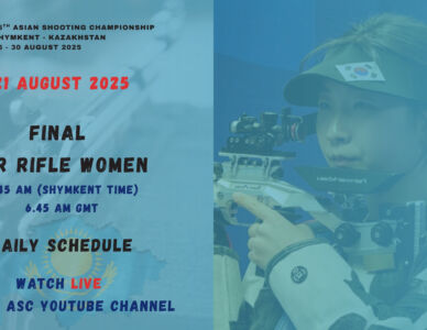 10m Air Rifle Women – Live on YouTube | Daily Schedule, 22 August 2025