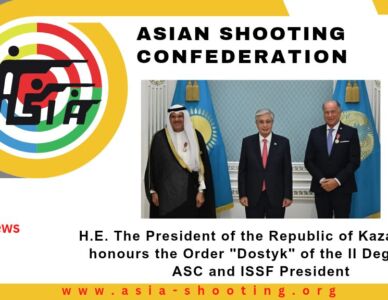 H.E. The President of the Republic of Kazakhstan honours the Order "Dostyk" of the II Degree to ASC and ISSF Presidents