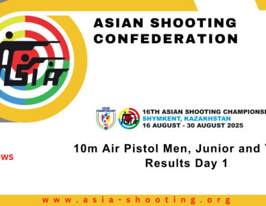10m Air Pistol Men, Junior and Youth Results Day 1 - 1 the 16th Asian Shooting Championship, Shymkent, Kazakhstan