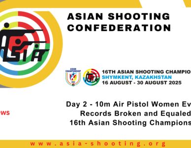 Day 2 10m Air Pistol Women Events – Records Broken and Equaled | 16th Asian Shooting Championship