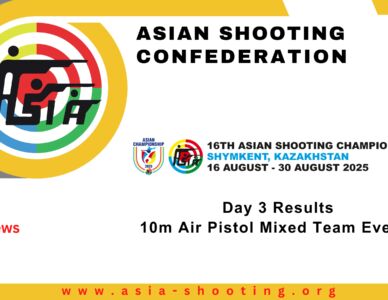 Day 3 Results – 10m Air Pistol Mixed Team Events