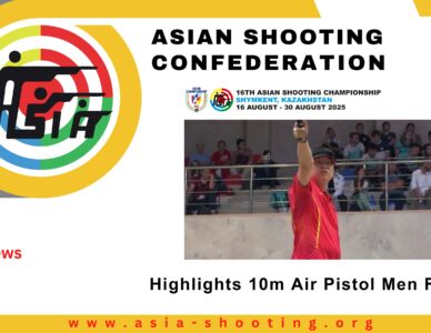 Highlights 10m Air Pistol Men Final | 16th Asian Shooting Championship 2025 Shymkent, KAZ