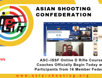 ASC–ISSF Online D Rifle Course for Coaches Officially Begin Today with 28 Participants from 16 Member Federations