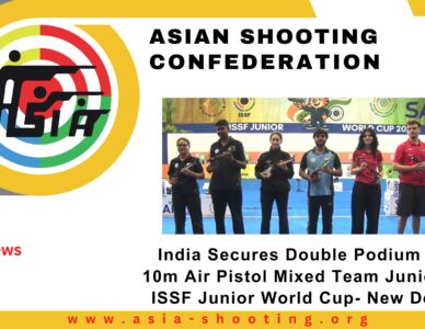 India Secures Double Podium in 10m Air Pistol Mixed Team Junior at ISSF Junior World Cup- New Delhi