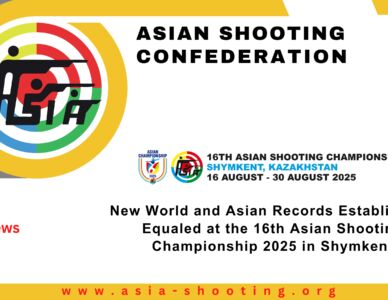 New World and Asian Records Established -Equaled at the 16th Asian Shooting Championship 2025 in Shymkent