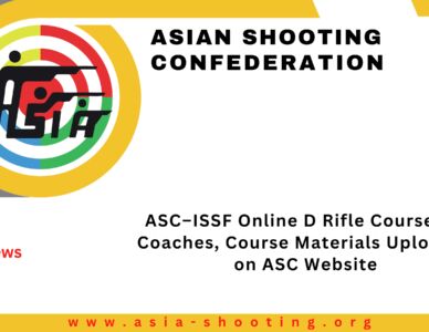 ASC–ISSF Online D Rifle Course for Coaches, Course Materials Uploaded on ASC Website