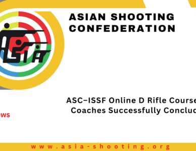 ASC–ISSF Online D Rifle Course for Coaches Successfully Concluded