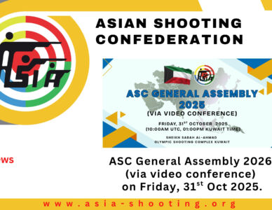 ASC General Assembly 2026 (via video conference) on Friday, 31st Oct 2025.