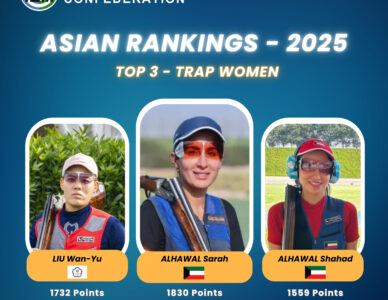 Asian Rankings 2025 Top 3 in Trap Women