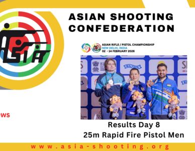 Day 8 Results - 25m Rapid Fire PIstol Men at Asian Rifle/Pistol Championship 2026